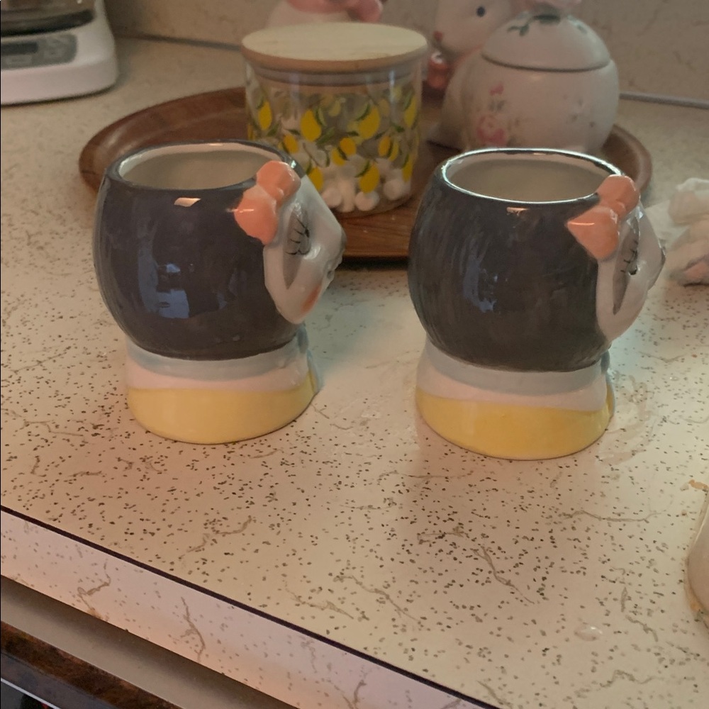 Bundle Of 2 Cute Sloth Face Mugs with Gray and Yellow Mugs - Picture 7 of 9
